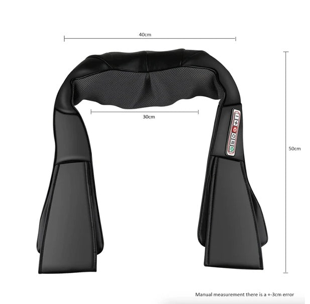 Shiatsu Back Neck And Shoulder Massager With Heat Deep Tissue 3D Kneading Pillow